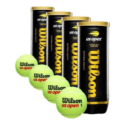 Wilson US Open Extra Duty Tennis Balls (4 Cans)